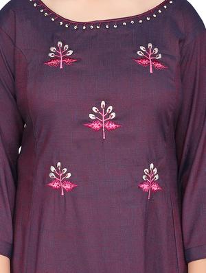 red cotton suit set - 17200303 - Standard Image - 4