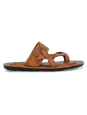 tan pu slip on slippers - 17200331 - Standard Image - 2