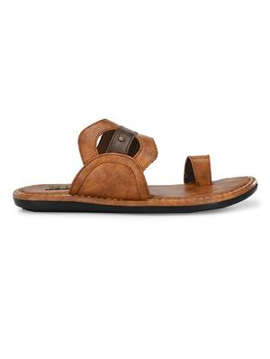 tan pu slip on slippers - 17200337 - Standard Image - 2