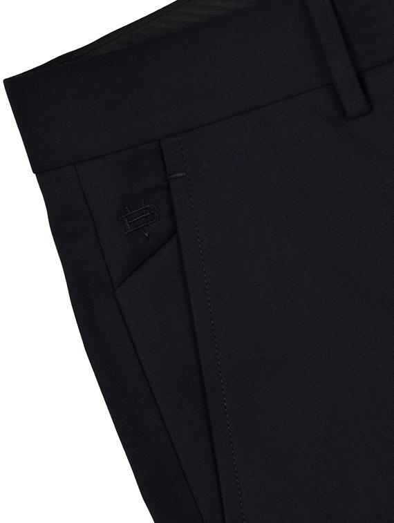 black solid flat front formal trouser - 17200437 - Zoom Image - 6