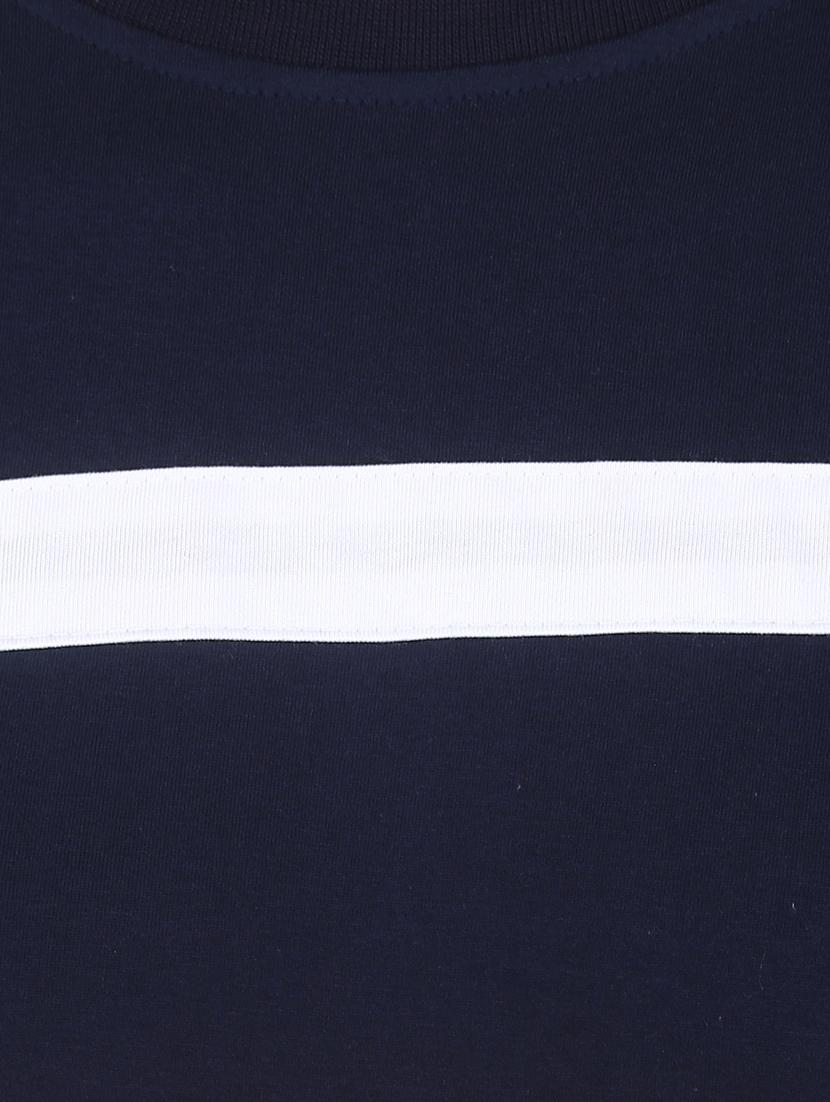 navy blue cut & sew taped t-shirt - 17200453 - Zoom Image - 4
