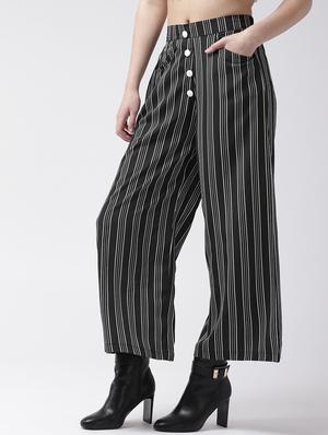 high rise striped palazzo - 17200467 - Standard Image - 2