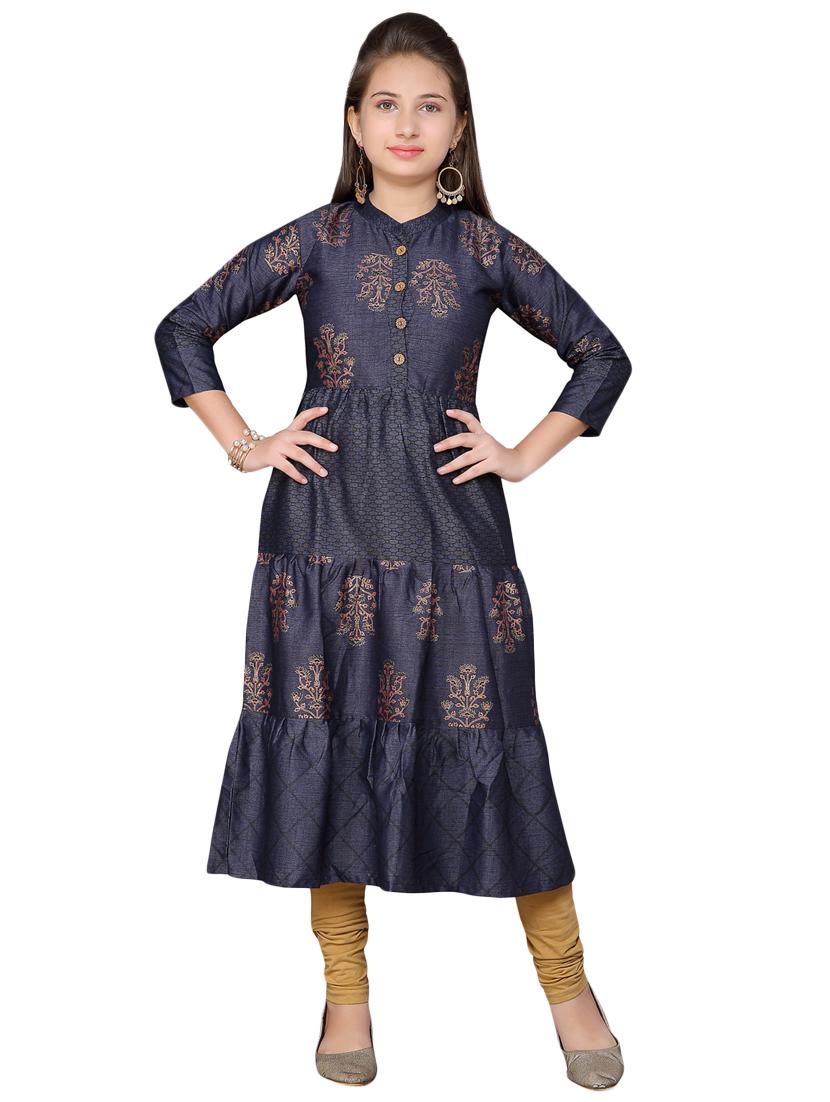 navy blue cotton suit set - 17200589 - Zoom Image - 1