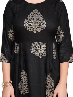 black cotton suit set - 17200600 - Standard Image - 4