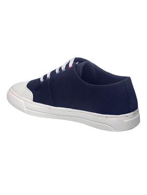 navy lace up sneakers - 17200624 - Standard Image - 3