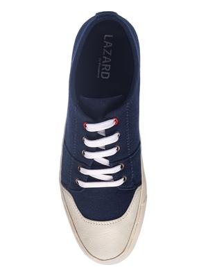 navy lace up sneakers - 17200624 - Standard Image - 4