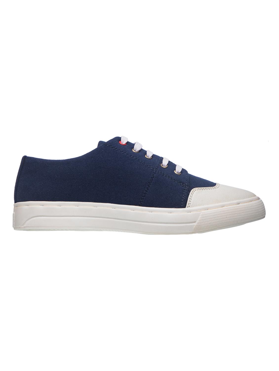navy lace up sneakers - 17200624 - Zoom Image - 2