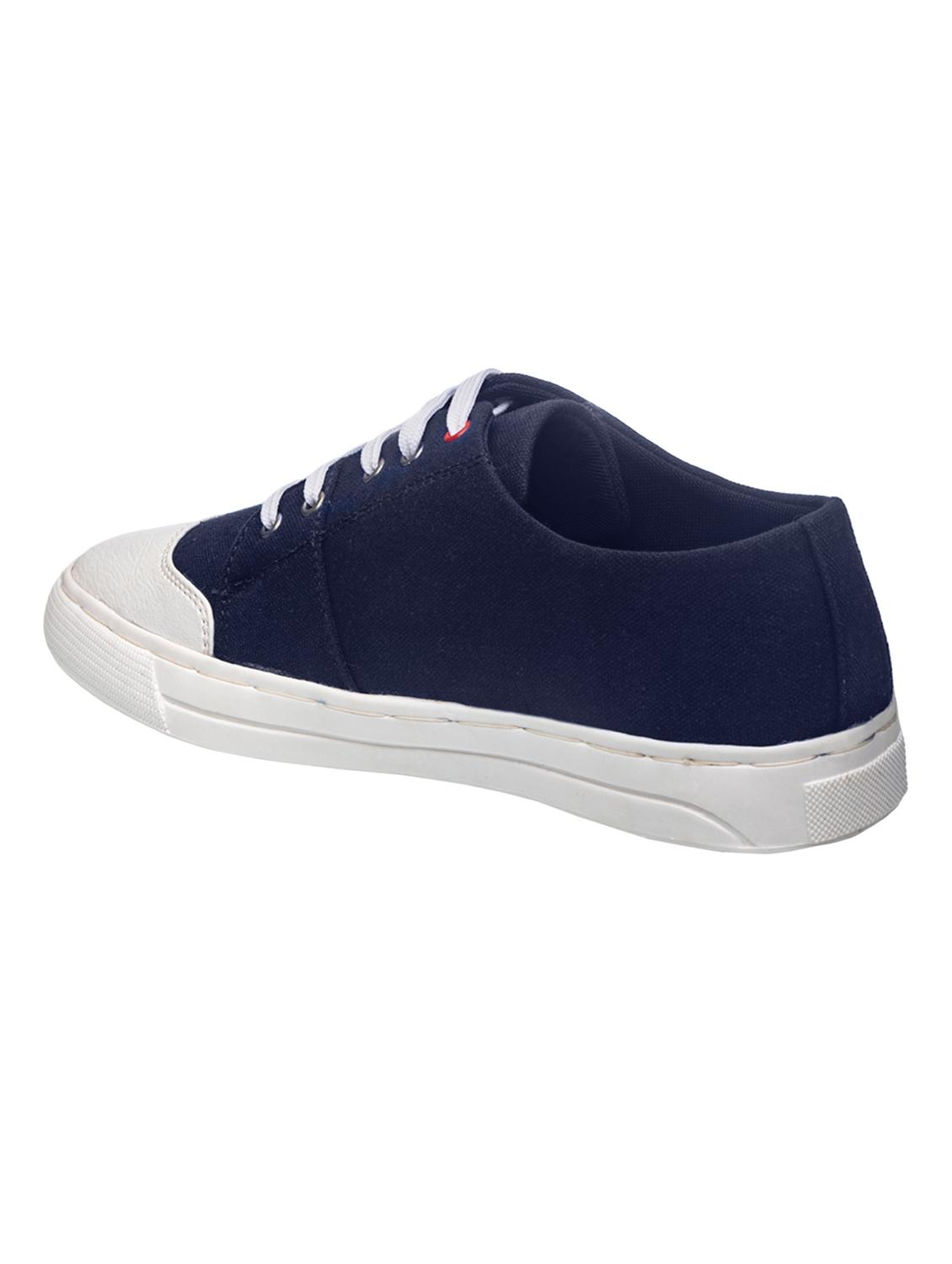 navy lace up sneakers - 17200624 - Zoom Image - 3