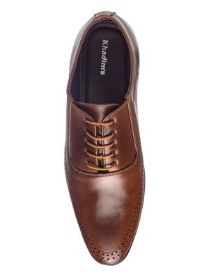 tan lace up shoes - 17200635 - Standard Image - 4