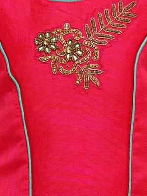 pink silk blend lehnga choli - 17200734 - Standard Image - 4