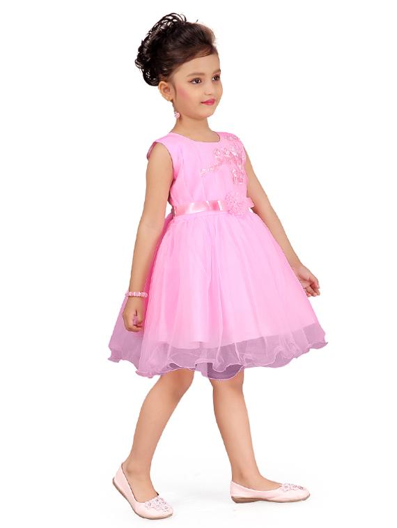 pink net frock - 17200751 - Zoom Image - 2