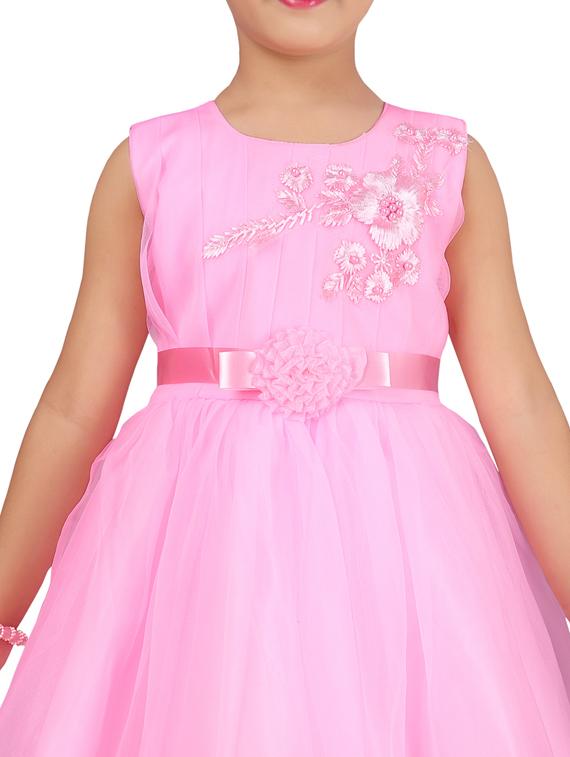 pink net frock - 17200751 - Zoom Image - 4