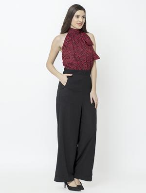 tie up neck full leg jumpsuit - 17201327 - Standard Image - 3