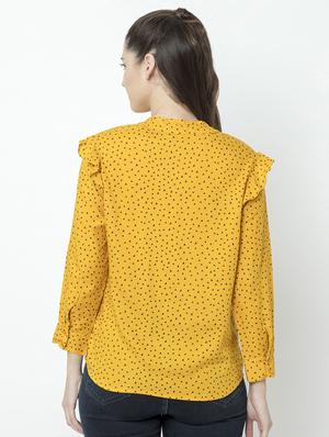 frill detail printed shirt - 17201369 - Standard Image - 3