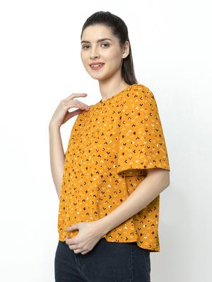 tie back printed top - 17201377 - Standard Image - 2