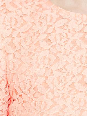peach net aline dress - 17202014 - Standard Image - 5
