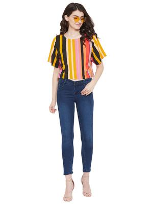 round neck striped top - 17202018 - Standard Image - 4