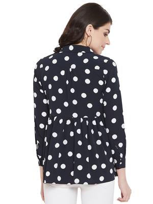 polka dot peplum top - 17202026 - Standard Image - 3