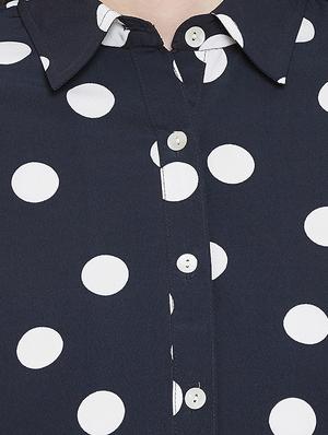 polka dot peplum top - 17202026 - Standard Image - 5