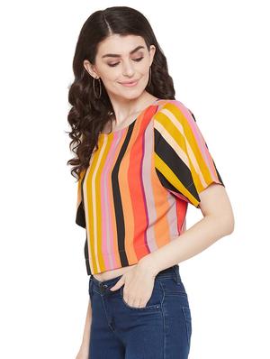 striped crop top - 17202027 - Standard Image - 2