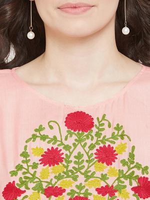embroidered a-line tunic - 17202028 - Standard Image - 5