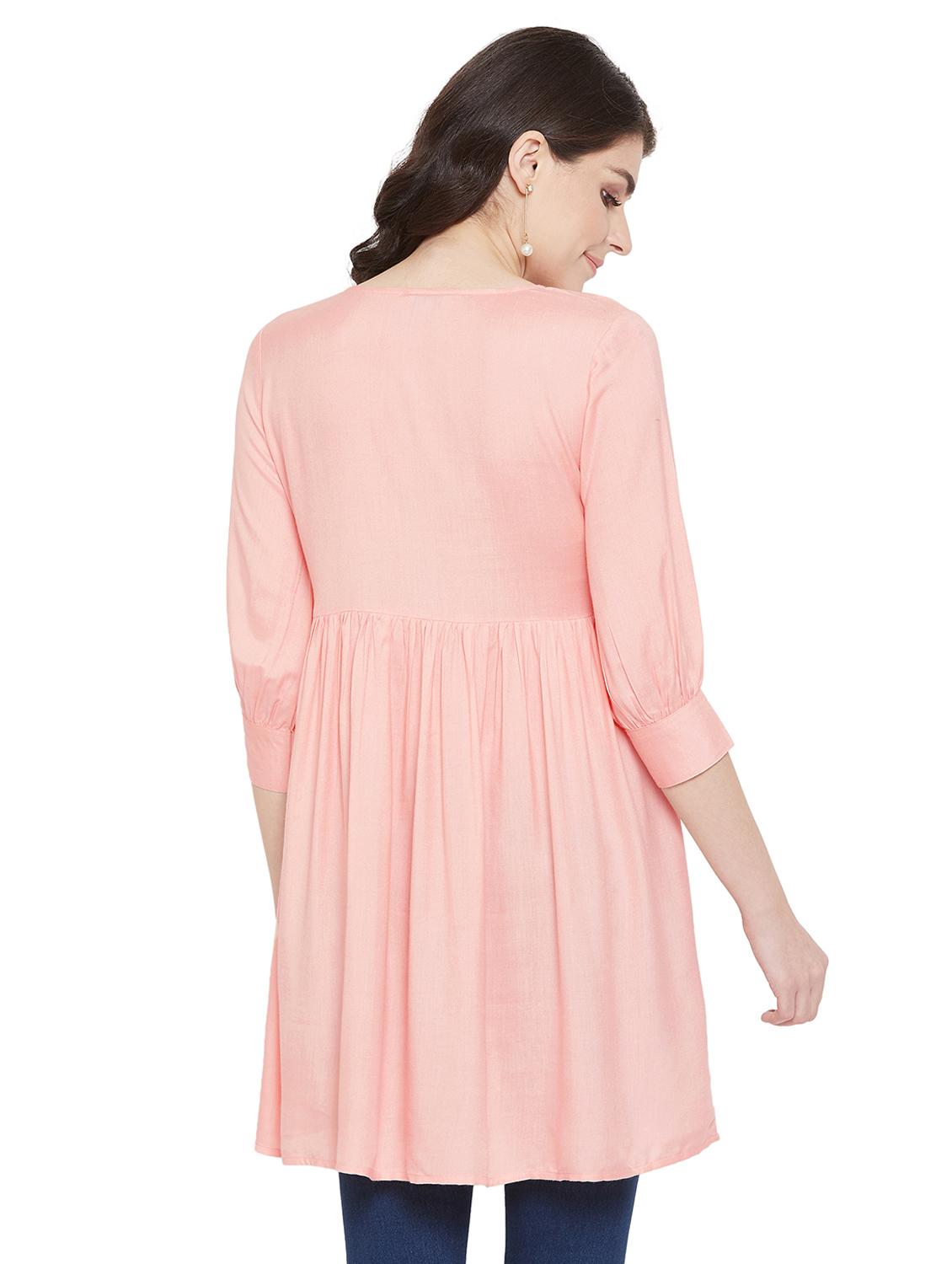 embroidered a-line tunic - 17202028 - Zoom Image - 3