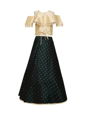 green silk blend lehnga choli - 17202126 - Standard Image - 4