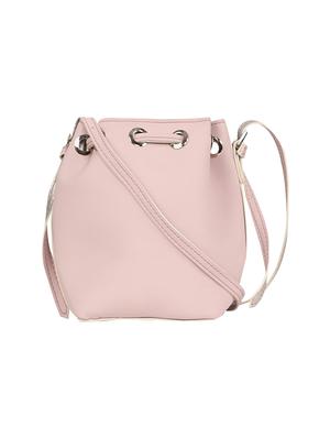 pink leatherette (pu) regular sling bag - 17202386 - Standard Image - 2