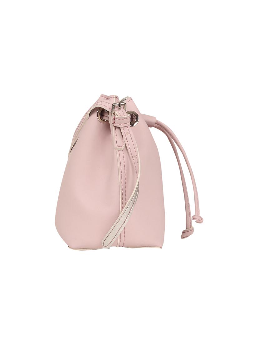 pink leatherette (pu) regular sling bag - 17202386 - Zoom Image - 4