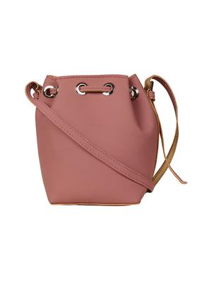 pink leatherette (pu) regular sling bag - 17202387 - Standard Image - 2