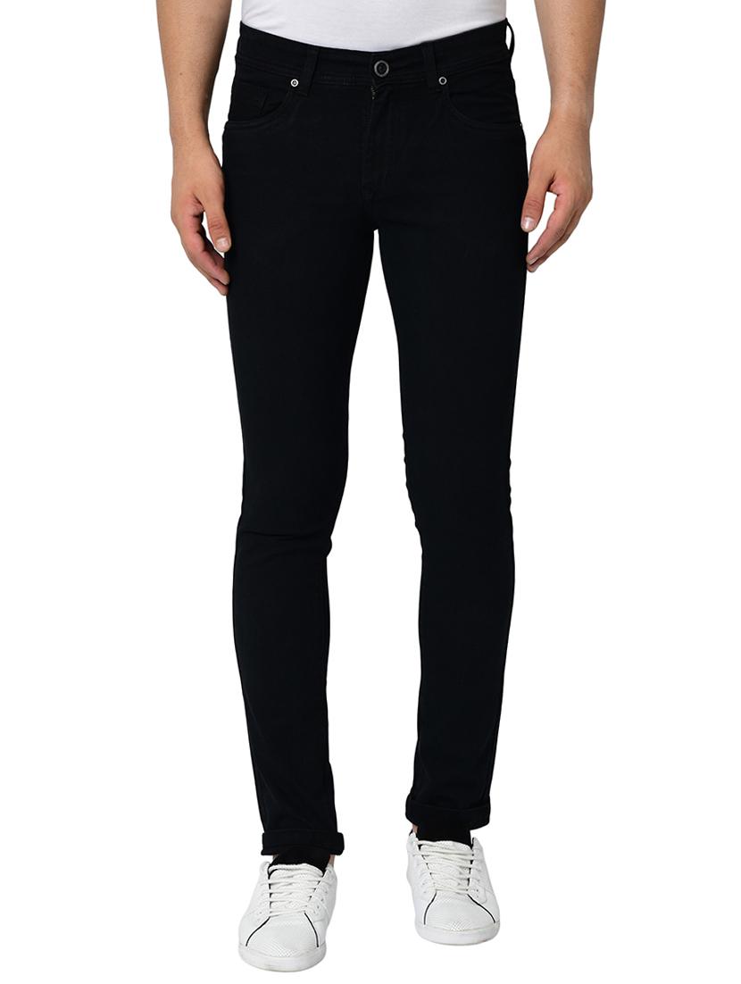 black plain denim jeans - 17202396 - Zoom Image - 1