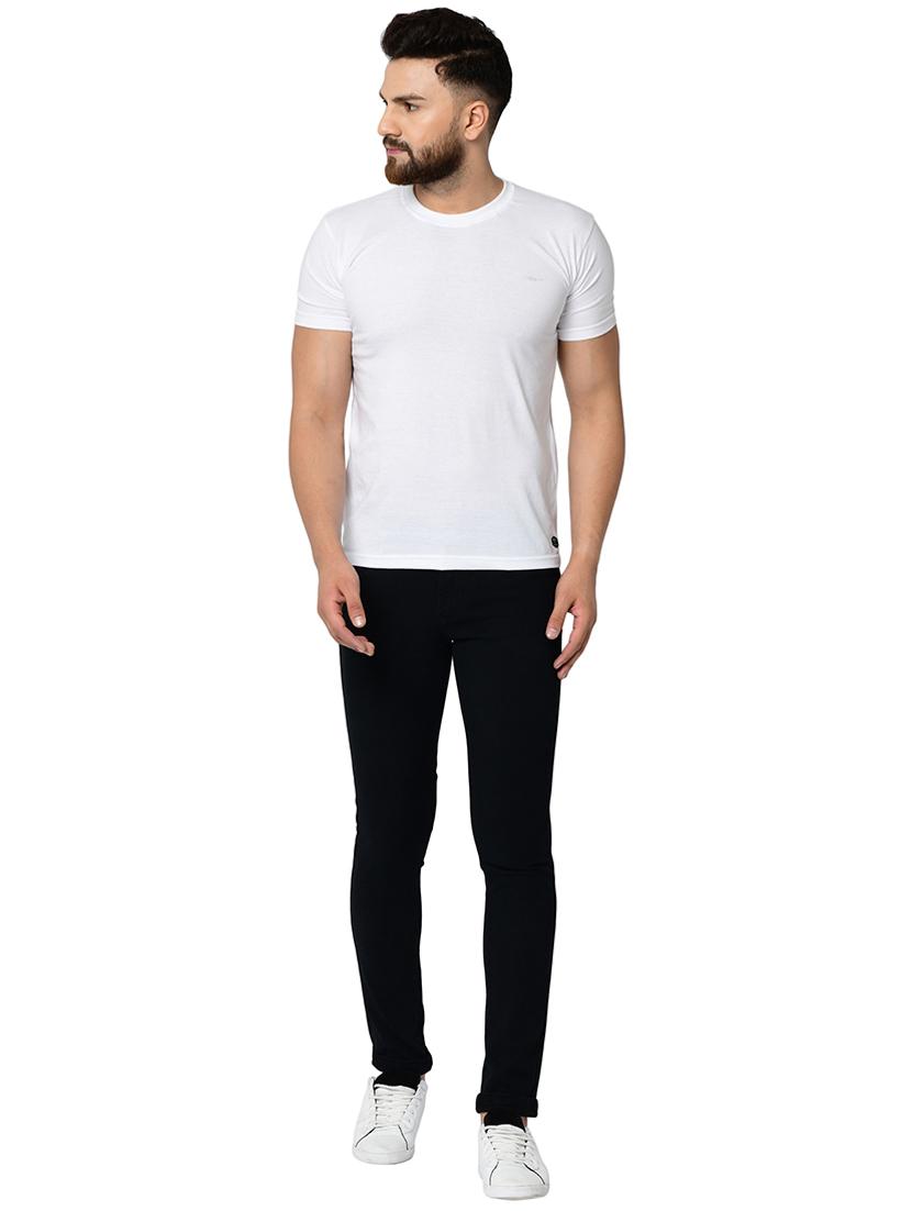 black plain denim jeans - 17202396 - Zoom Image - 4