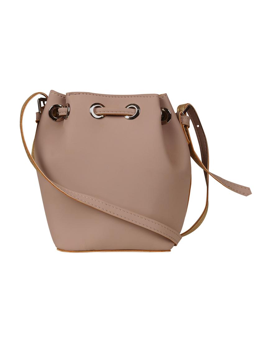 pink leatherette (pu) regular sling bag - 17202398 - Zoom Image - 2