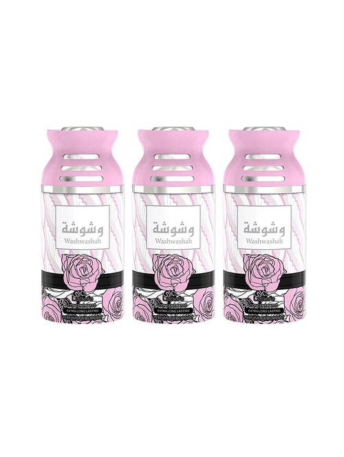 lattafa washwashah perfumed body spray, 250ml pack 0f 3 - 17202751 - Standard Image - 1