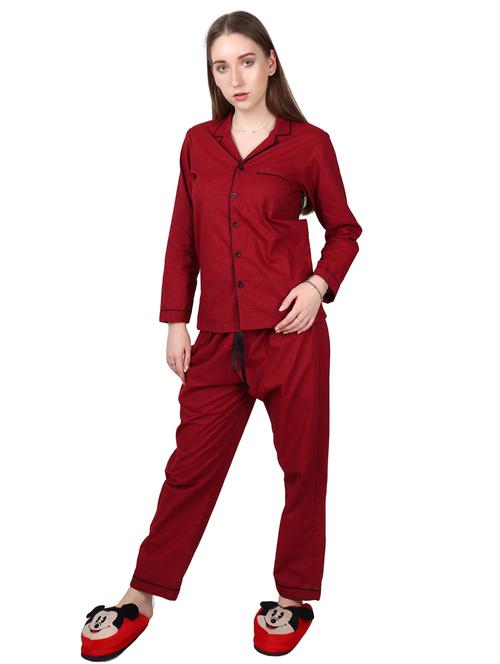 solid nightwear set - 17202812 - Standard Image - 1