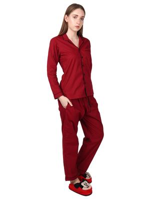 solid nightwear set - 17202812 - Standard Image - 2