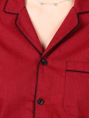 solid nightwear set - 17202812 - Standard Image - 4