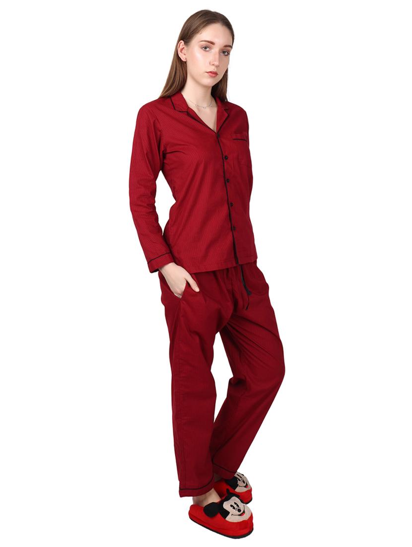 solid nightwear set - 17202812 - Zoom Image - 2