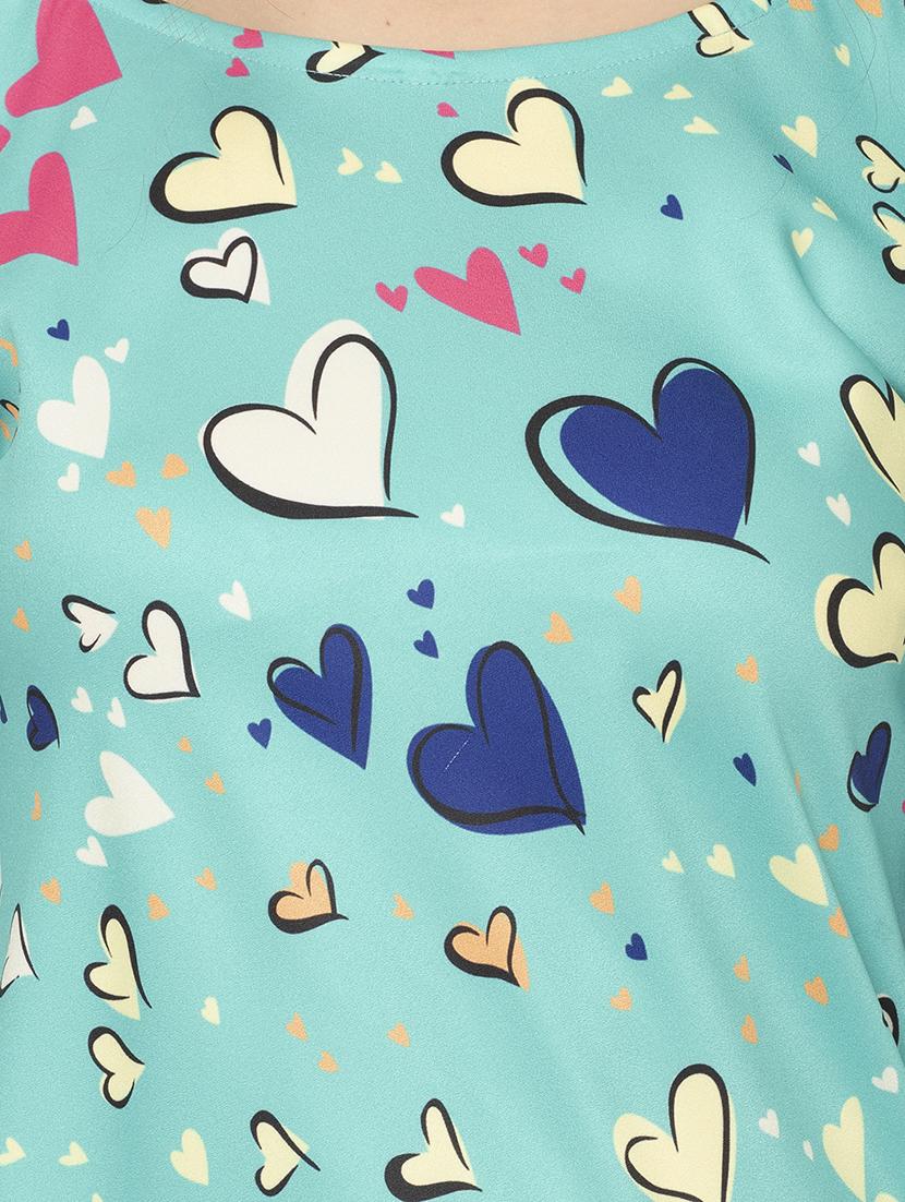 light blue poly moss regular top - 17203173 - Zoom Image - 4