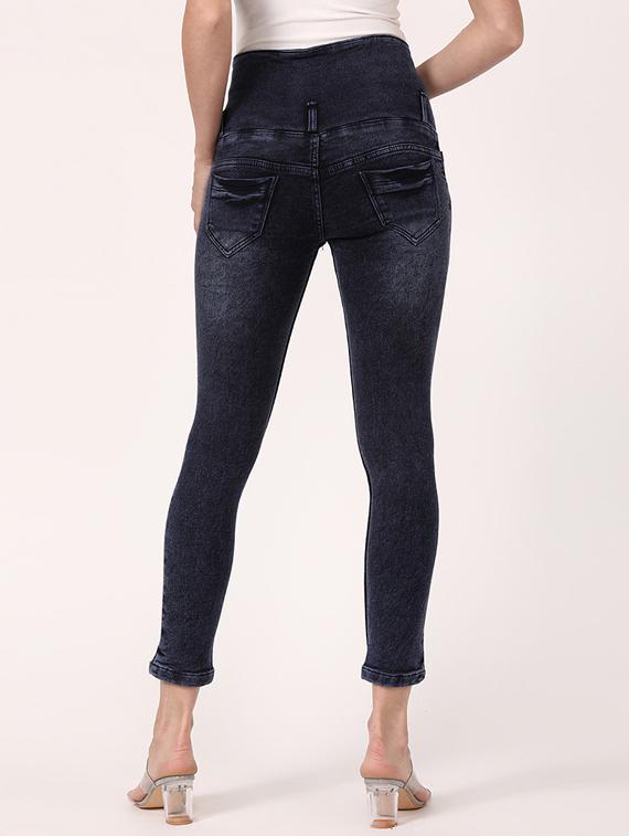 button detail high rise jeans - 17203460 - Zoom Image - 3