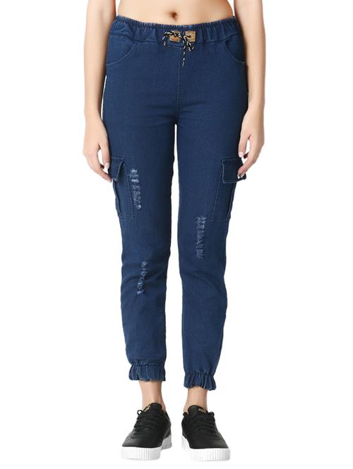 drawstring waist joggers - 17203577 - Standard Image - 1