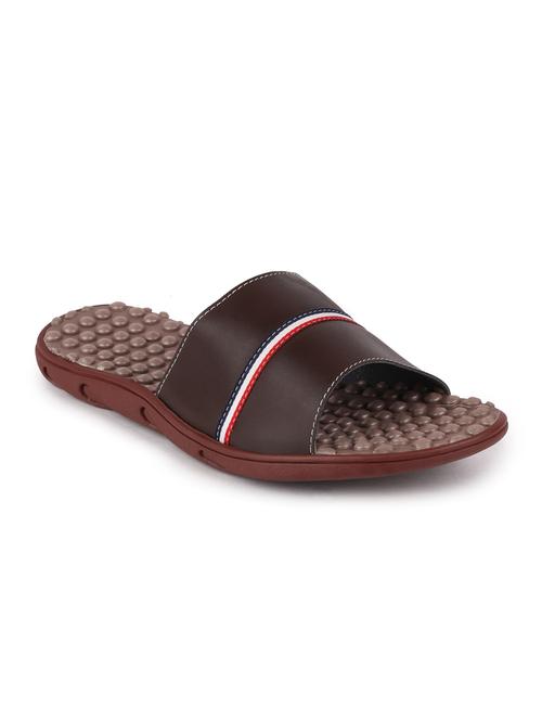 brown slip on flip flops - 17203788 - Standard Image - 1