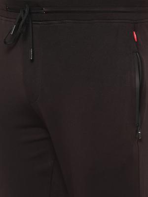 black printed full length track pant - 17204148 - Standard Image - 5