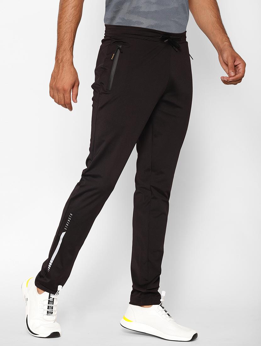 black printed full length track pant - 17204151 - Zoom Image - 3