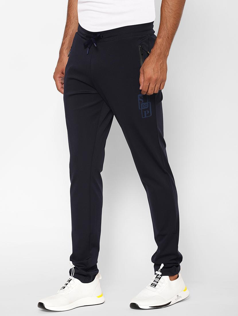 navy blue printed full length track pant - 17204152 - Zoom Image - 3
