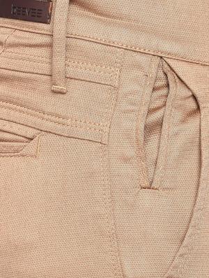 beige solid chinos - 17204489 - Standard Image - 5