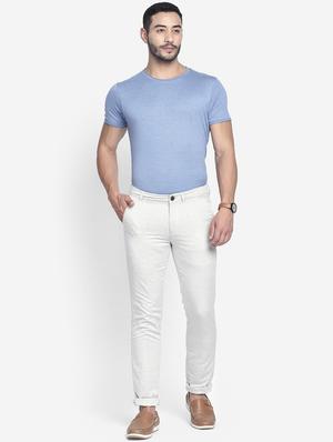 grey solid chinos - 17204490 - Standard Image - 4