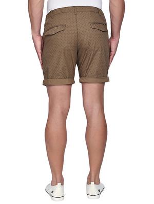 khaki printed shorts - 17204536 - Standard Image - 3