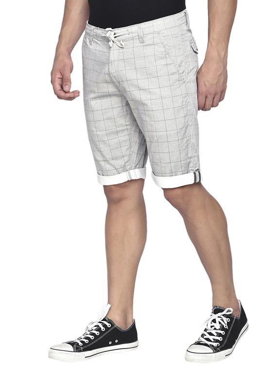 grey checkered bermuda shorts - 17204569 - Zoom Image - 2