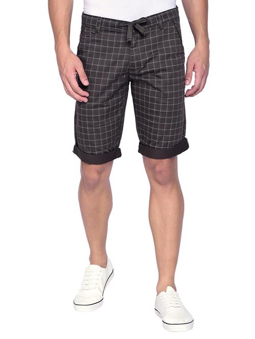 grey checkered bermuda short - 17204583 - Standard Image - 1